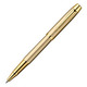 Ручка - роллер "Parker IM Brushed Metal Gold GT" F (R0811700) 