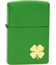 Зажигалка Zippo код: метал, клевер, зелёный цвет 1111111111 (21032S)