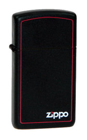 Зажигалка узкая ZIPPO "BLK W/BORDER" (1618 ZB)
