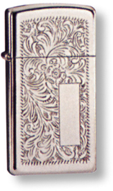 Зажигалка узкая Zippo "VENETIAN" (1652)