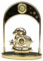 Фигурка декоративная - знак зодиака с часами "Овен" 14см (67324) 