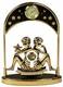 Фигурка декоративная - знак зодиака с часами "Близнецы" 14см (67326) 