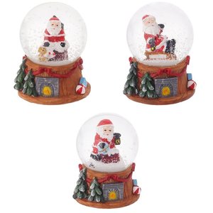 Фигурка в стекл. шаре "Дед Мороз"(722528)